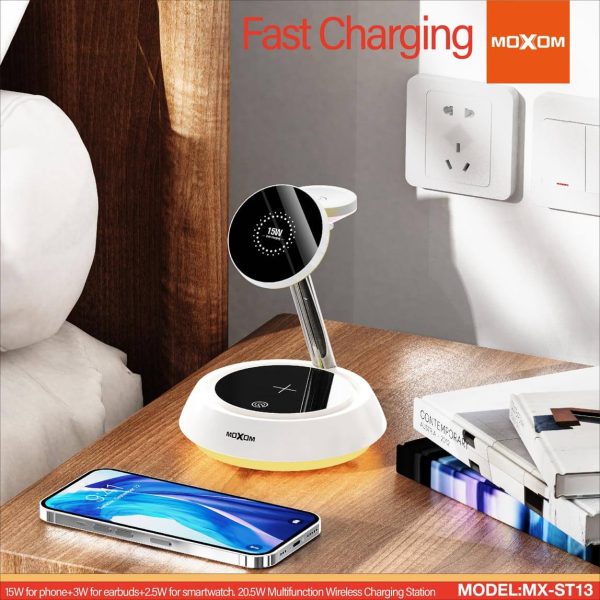 Moxom MX-ST13 3-in-1 Wireless Charging Station - Image 2