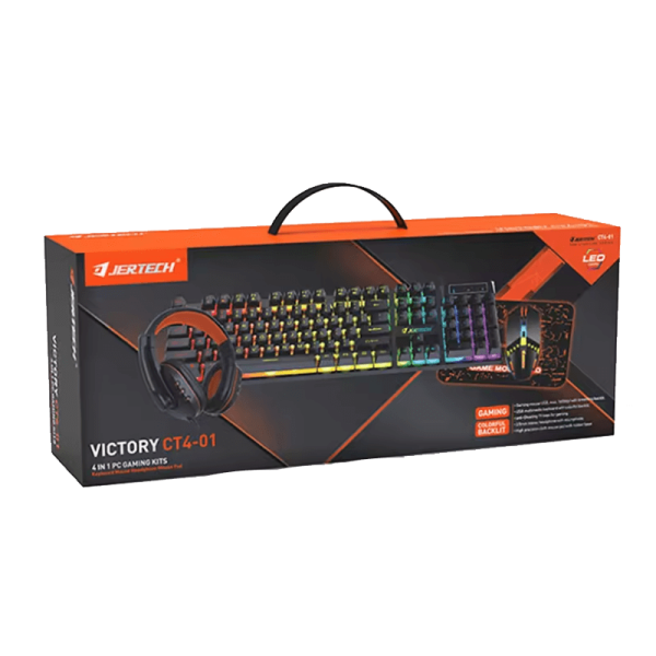 Jertech CT4-01 Gaming Keyboard Kit (Arabic Layout)