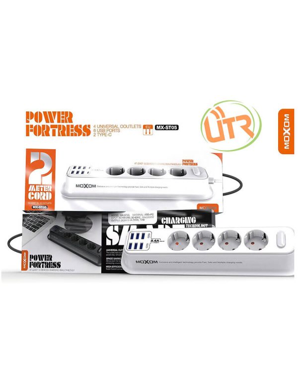 Moxom MX‑ST05 12‑in‑1 Power Strip & Fast Charger - Image 2