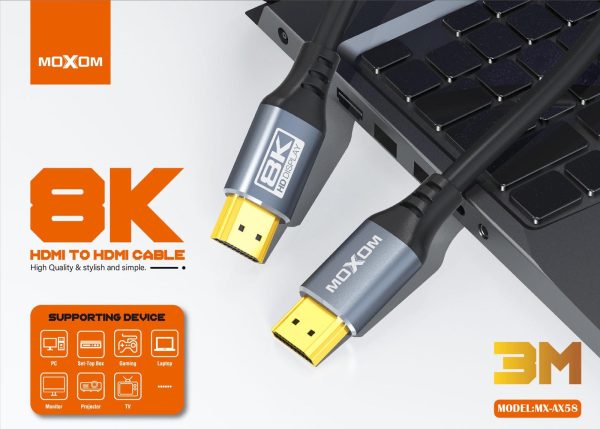 Moxom MX-AX58 8K HDMI Cable (3m) - Image 2