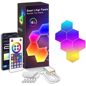 Smart LED Light Panels LXQG01 – Modular RGB Wall Lighting