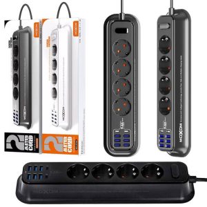 Moxom MX‑ST05 12‑in‑1 Power Strip & Fast Charger